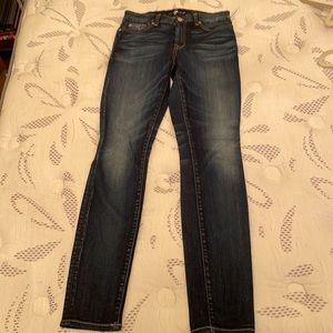 7 for all mankind mid rise skinny jeans- Size 27